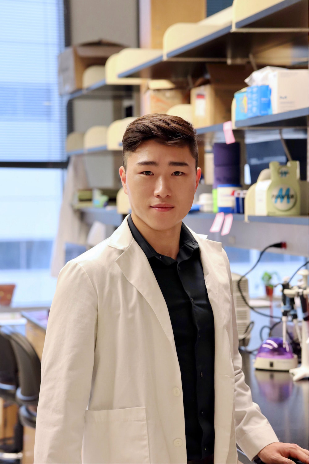 Brian Lee in a lab