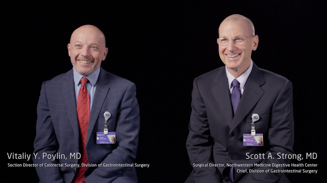Headshots of Dr. Vitaliy Poylin and Dr. Jonah Stulberg