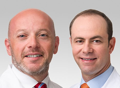 Headshots of Dr. Poylin and Dr. Stulberg