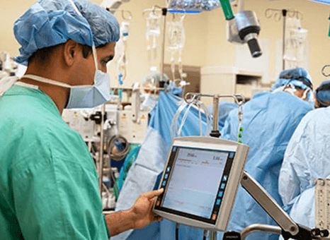 physicians in operating room