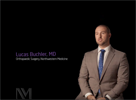 Video still of Dr. Lucas Buchler with black background