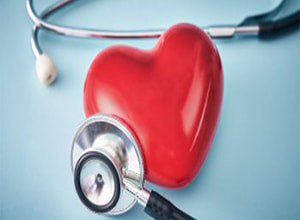 Image of red heart and stethoscope